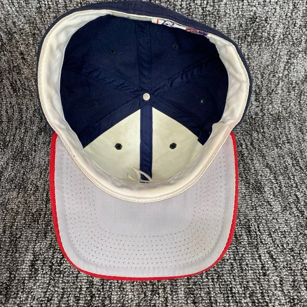 Vintage Atlanta Braves Hat Sports Specialties Fitted Cap Wool 6 7/8 MLB 90s Navy